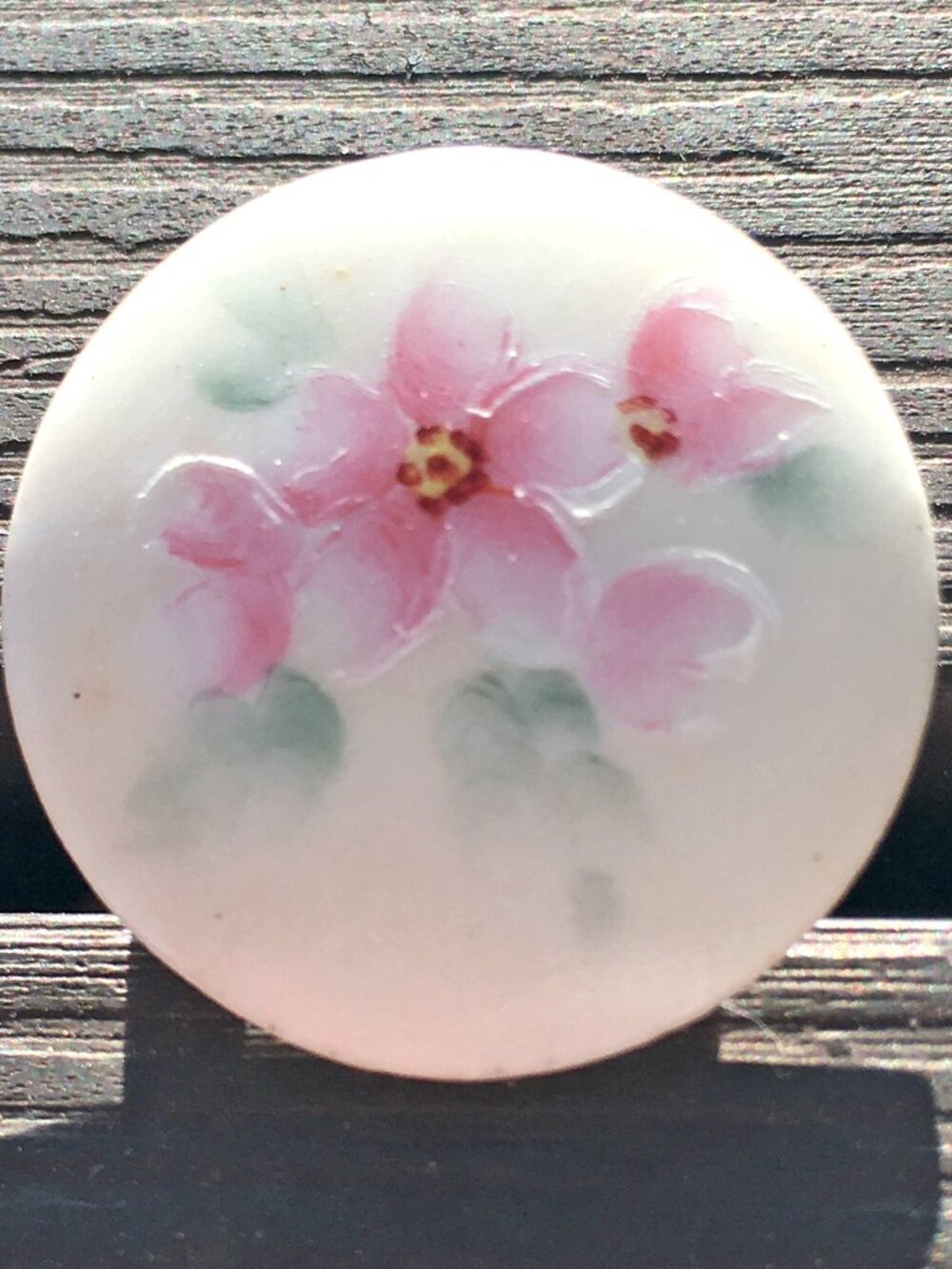 Vintage Floral Pink Pin Brooch